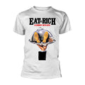 Blanc - Front - The Comic Strip Presents - T-shirt EAT THE RICH - Adulte