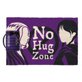 Violet - Noir - Blanc - Front - Wednesday - Paillasson NO HUG ZONE