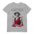 Gris - Front - One Piece - T-shirt LIVE ACTION LUFFY - Adulte