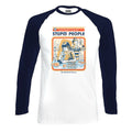 Blanc - bleu - Front - Steven Rhodes - T-shirt LETS FIND A CURE FOR STUPID PEOPLE - Adulte