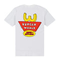 Blanc - Back - Beavis & Butthead - T-shirt BURGER WORLD - Adulte