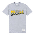 Gris chiné - Front - Michigan Wolverines - T-shirt - Adulte
