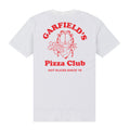 Blanc - Back - Garfield - T-shirt PIZZA CLUB - Adulte