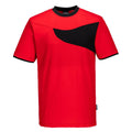 Rouge - Noir - Front - Portwest - T-shirt - Homme