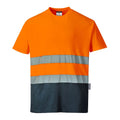 Orange - Bleu marine - Front - Portwest - T-shirt - Homme
