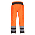 Orange - Noir - Back - Portwest - Pantalon de pluie PW3 - Femme
