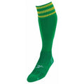 Vert - Doré - Front - Precision - Chaussettes de foot PRO - Enfant