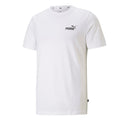 Blanc - Front - Puma - T-shirt ESS - Homme