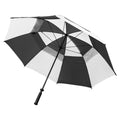 Noir - Blanc - Front - Longridge - Parapluie golf