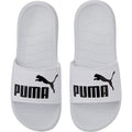 Blanc - Noir - Side - Puma - Claquettes POPCAT - Adulte