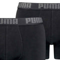 Noir - Side - Puma - Boxers BASIC - Homme