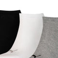 Gris - blanc - noir - Side - Puma - Chaussettes INVISIBLE - Adulte