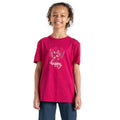 Rose foncé - Lifestyle - Dare 2B - T-shirt TRAILBLAZER HAPPY - Enfant