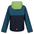 Vert piquant - Bleu marocain - Bleu marine - Back - Regatta - Veste imperméable HANLEIGH - Enfant