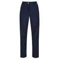 Bleu marine - Front - Regatta Softshell II - Pantalon de randonnée - Femme (Coupe courte)