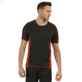 Noir - rouge - Back - Regatta - T-shirt de sport BEIJING - Homme