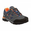 Gris foncé-orange - Front - Regatta - Chaussures de randonnée HOLCOMBE - Unisexe