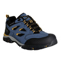 Bleu sombre - Jaune d'or - Front - Regatta - Chaussures de randonnée HOLCOMBE - Homme
