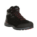 Noir - Rouge foncé - Front - Regatta - Chaussures montantes de randonnée SAMARIS - Homme