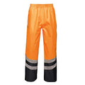 Orange - bleu marine - Front - Regatta - Sur-pantalon de travail haute visibilité - Homme