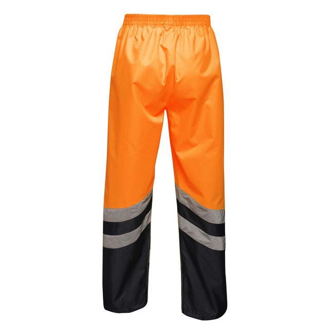 Orange - bleu marine - Back - Regatta - Sur-pantalon de travail haute visibilité - Homme