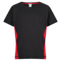 Noir-rouge - Front - Regatta - T-shirt BEIJING - Unisexe