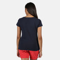 Bleu marine - Side - Regatta - T-shirt manches courtes CARLIE - Femme