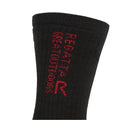 Noir - Rouge foncé - Back - Regatta - Chaussettes pour bottines de randonnée - Adulte