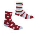 Rouge vif - Bleu clair - Blanc - Front - Regatta - Ensemble Chaussettes pour bottes COSY - Enfant