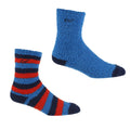 Bleu - bleu marine - rouge - Front - Regatta - Ensemble Chaussettes pour bottes COSY - Enfant