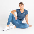 Gris bleu - Side - Dare 2B - Legging INFLUENTIAL - Femme