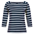 Bleu marine - Blanc - Front - Regatta - T-shirt POLEXIA - Femme