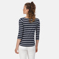 Bleu marine - Blanc - Lifestyle - Regatta - T-shirt POLEXIA - Femme