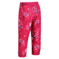 Rose bonbon - Side - Regatta - Pantalon de pluie PACK IT - Enfant
