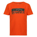 Orange vif - Front - Regatta - T-shirt BOSLEY - Enfant