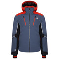 Gris bleu - Orange rouge - Front - Dare 2B - Blouson de ski PIVOTAL - Homme