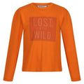 Orange vif - Front - Regatta - T-shirt WENBIE - Enfant