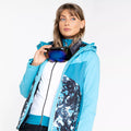 Bleu rivière - Bleu vif - Close up - Dare 2B - Blouson de ski DETERMINED - Femme