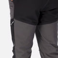 Gris foncé - Noir - Close up - Regatta - Pantalon de randonnée QUESTRA - Homme