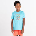Bleu - Side - Dare 2B - T-shirt TRAILBLAZER - Enfant