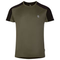 Vert lichen - Noir - Front - Dare 2B - T-shirt DISCERNIBLE - Homme