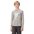 Gris argenté - Front - Regatta - T-shirt BURNLEE - Enfant