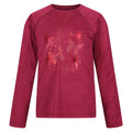 Rouge foncé - Front - Regatta - T-shirt BURNLEE - Enfant