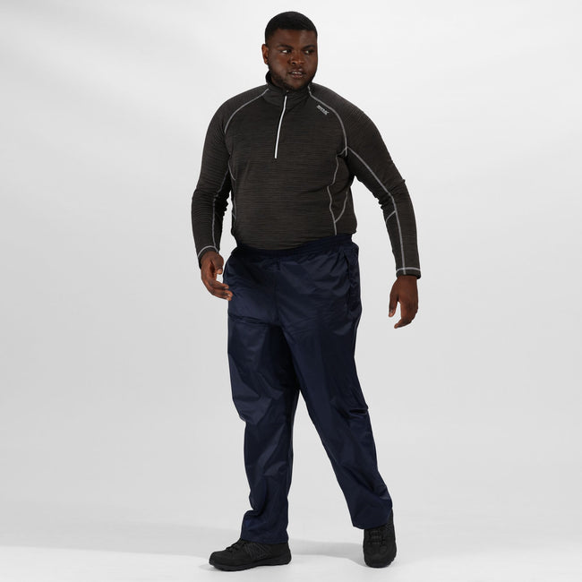 Bleu marine - Back - Regatta Pack It - Sur-pantalon imperméable - Homme