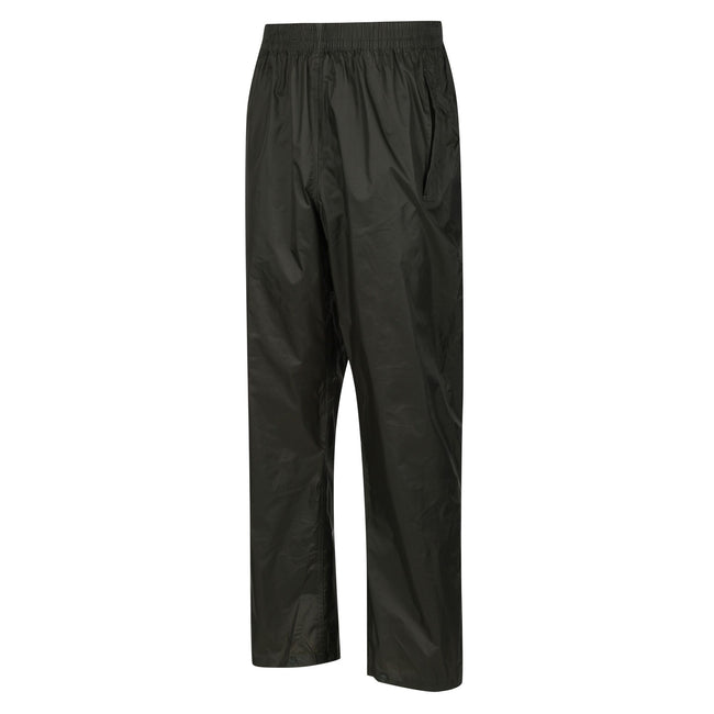 Vert foncé - Side - Regatta Pack It - Sur-pantalon imperméable - Homme