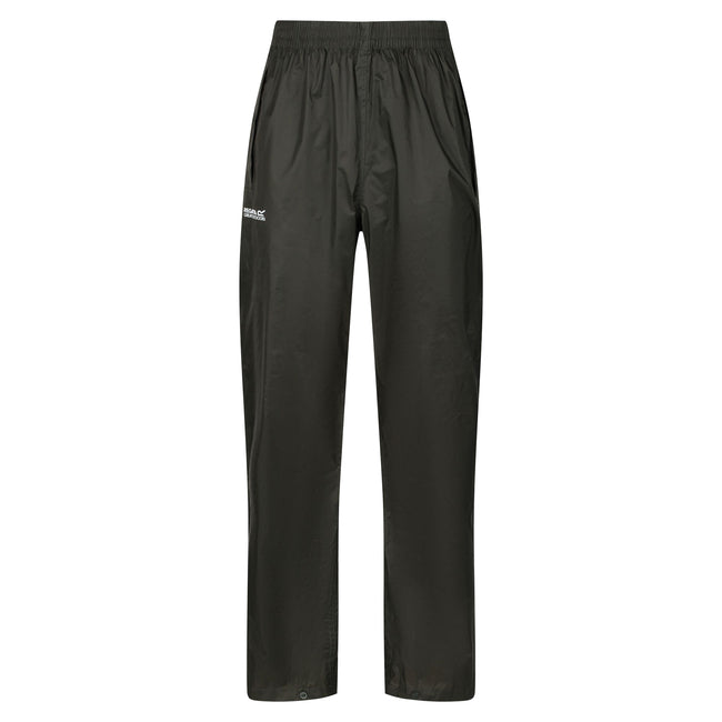 Vert foncé - Front - Regatta Pack It - Sur-pantalon imperméable - Homme