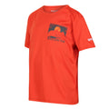 Rouge orangé - Side - Regatta - T-shirt ALVARADO - Enfant