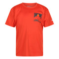 Rouge orangé - Front - Regatta - T-shirt ALVARADO - Enfant