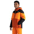 Noir - Orange vif - Lifestyle - Dare 2B - Blouson de ski SLUSH - Enfant