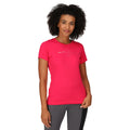 Rose fluo - Pack Shot - Regatta - T-shirt FINGAL THE SIMPLE LIFE - Femme